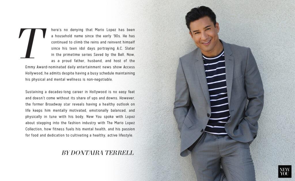 Mario Lopez Interview Article Spread Layout