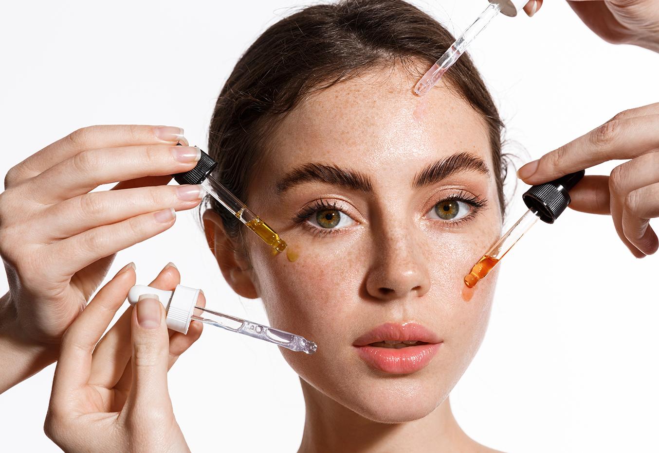 women dewy skin