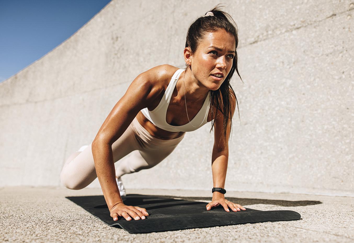 woman working out