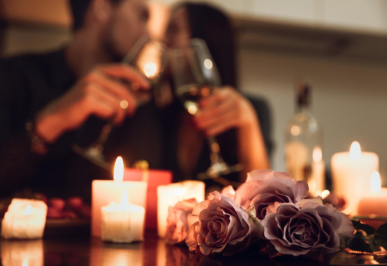 couple romantic night in